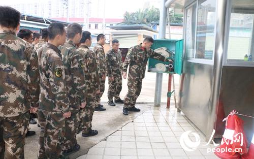 廣西：江州中隊組織官兵開展六熟悉以及實戰演練